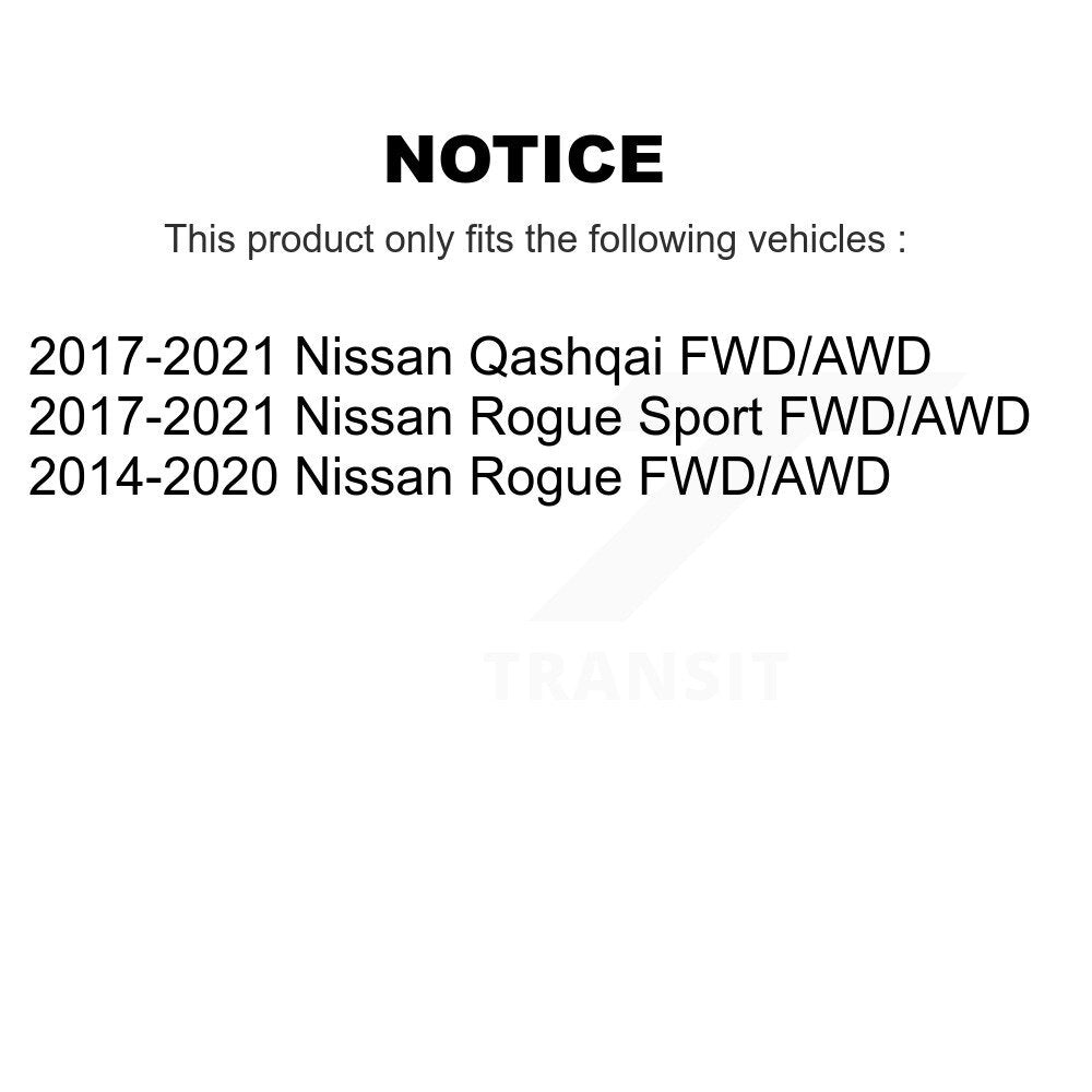 Kit complet de ressorts hélicoïdaux avant et arrière, pour Nissan Rogue Sport Qashqai FWD/AW