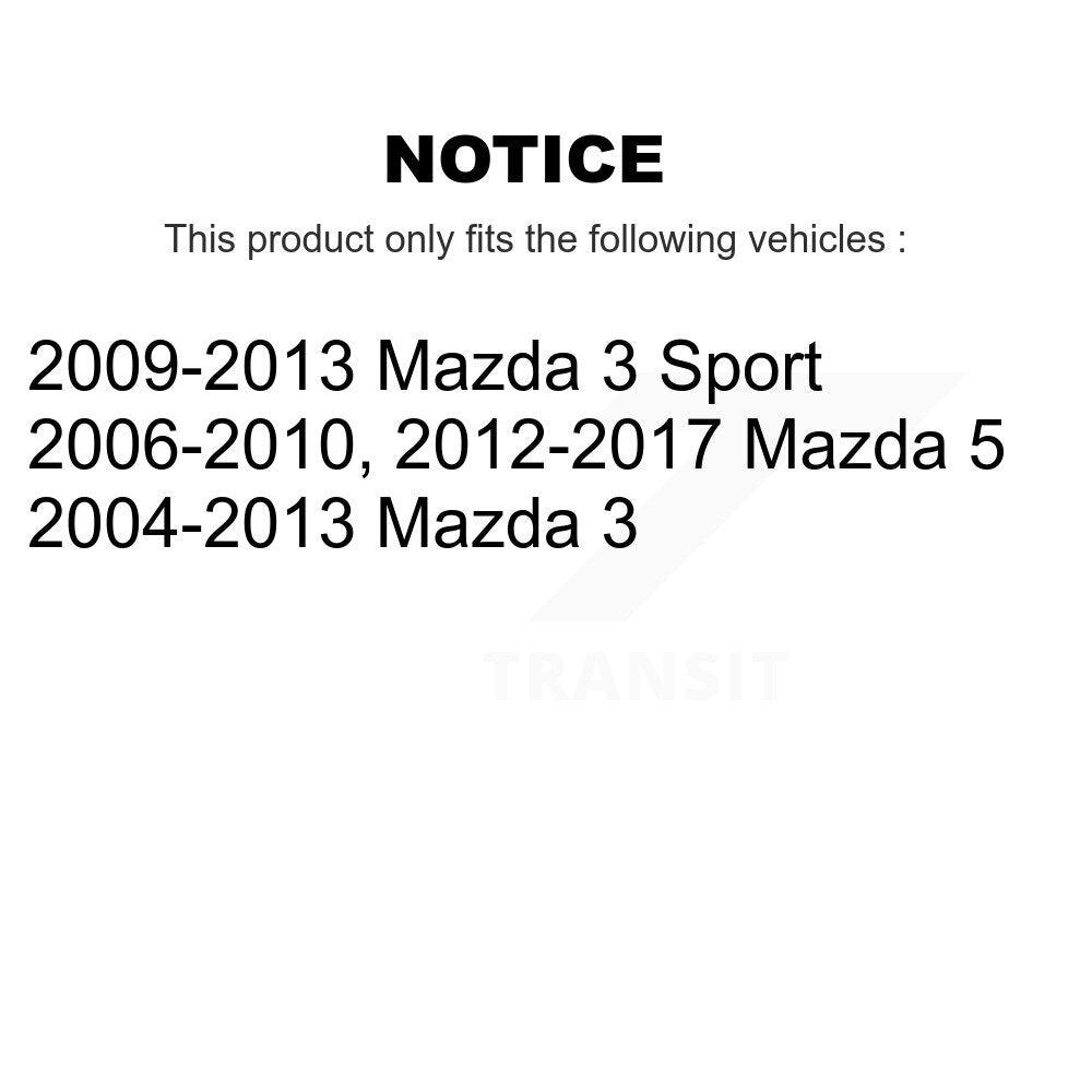 Kit d'extrémité de biellette de direction avant et de démarrage pour Mazda 3 5 Sport K7B-100101