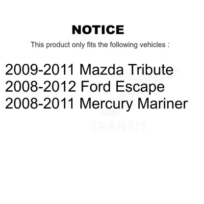 Kit de roulement de matériel de chaussure de tambour de frein arrière, pour Ford Escape Mazda hommage Mercury