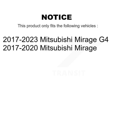 Kit de frein à tambour arrière et roulement de roue pour Mitsubishi Mirage G4 K7D-100296