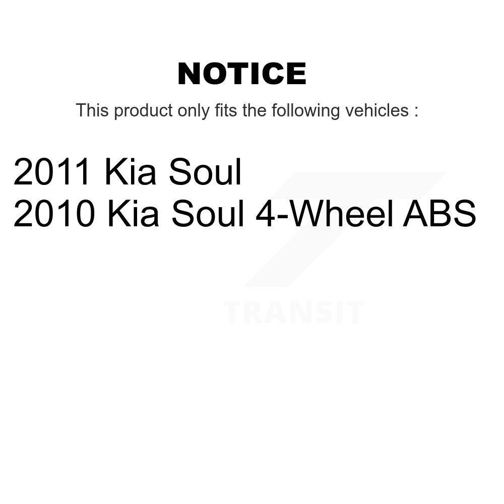 Kit d'assemblage de frein à tambour arrière et de roulement de moyeu de roue pour Kia Soul K7D-100436