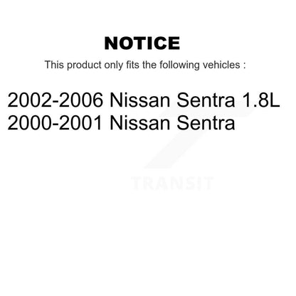 Kit d'assemblage de frein à tambour arrière et de roulement de moyeu de roue pour Nissan Sentra K7D-100449