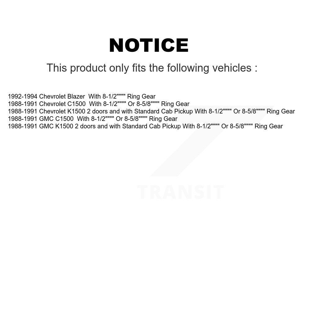 Chaussures de tambour de frein arrière et Kit de roulement de roue pour C1500 Chevrolet GMC K1500 Blaze