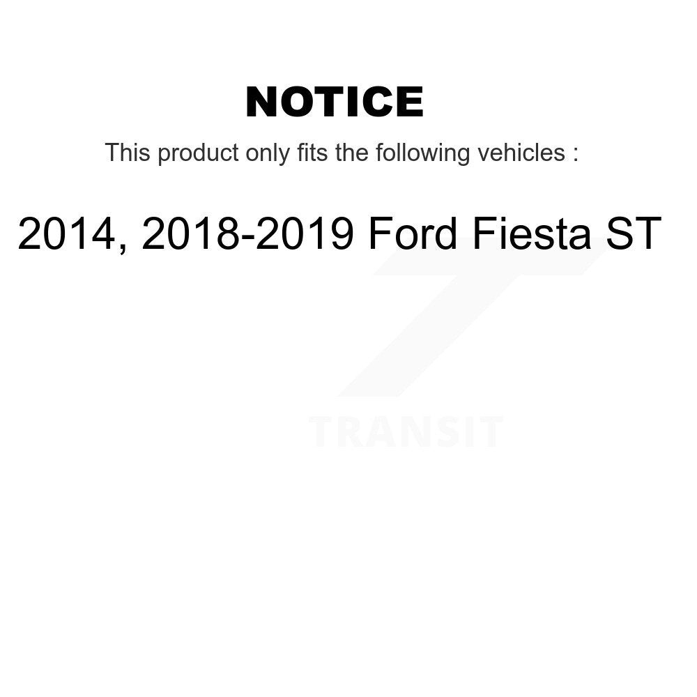 Kit de patins de frein à tambour arrière, matériel et roulement de roue pour Ford Fiesta ST