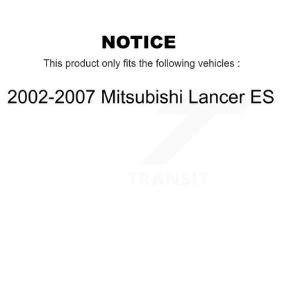 Kit de roulement de moyeu de chaussure et de matériel de frein à tambour arrière pour Mitsubishi Lancer ES 02-07