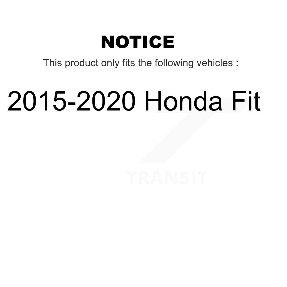 Kit de patins de frein à tambour arrière, matériel et roulement de moyeu pour Honda Fit 2015 – 2020