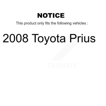 Kit de roulement de moyeu de matériel de chaussures de tambour enduites de cylindres de roue arrière pour Toyota Priu
