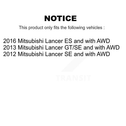 Cylindres de roue arrière et kit d'assemblage de roulement de moyeu de matériel pour Mitsubishi Lance
