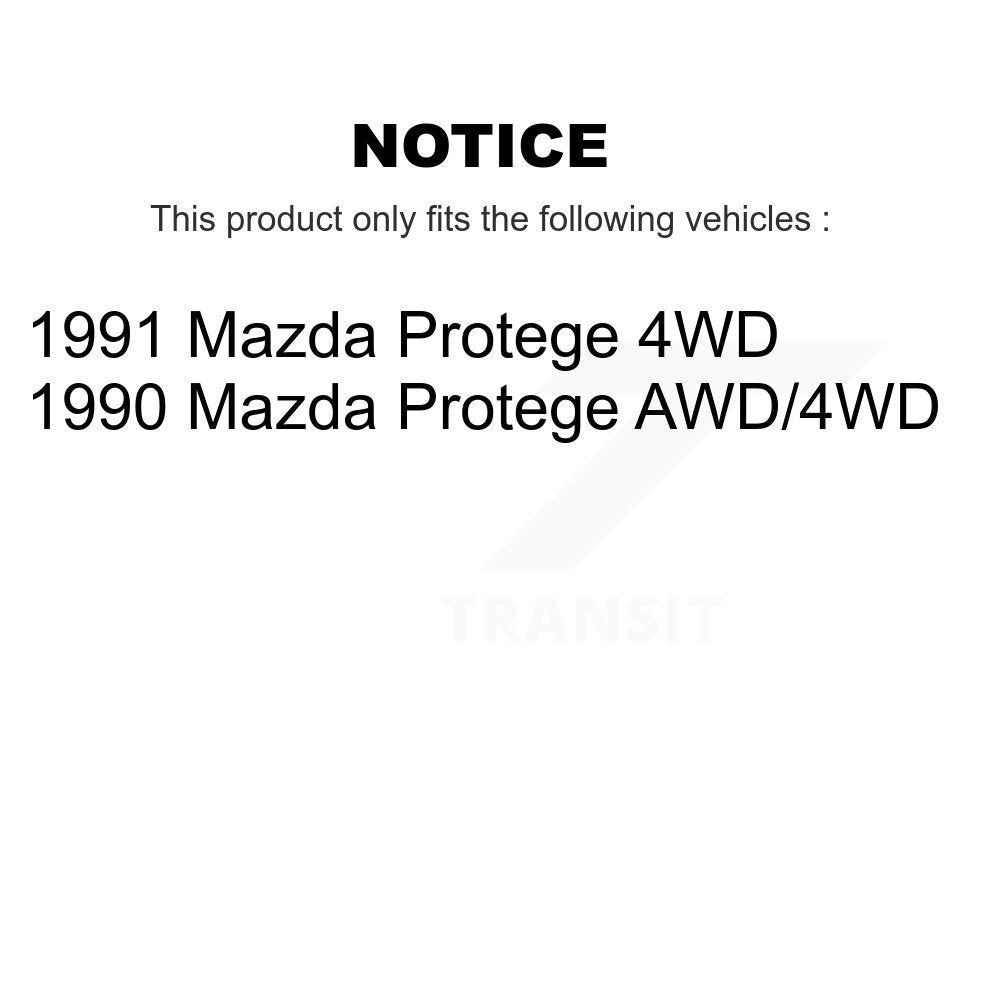 Cylindres de roue arrière et kit de roulements pour Mazda Protege K7D-101843