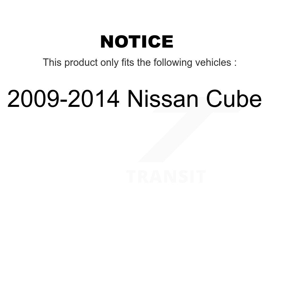 Kit d'assemblage de cylindres de roue arrière et de roulement de moyeu pour Nissan Cube 2009 – 2014