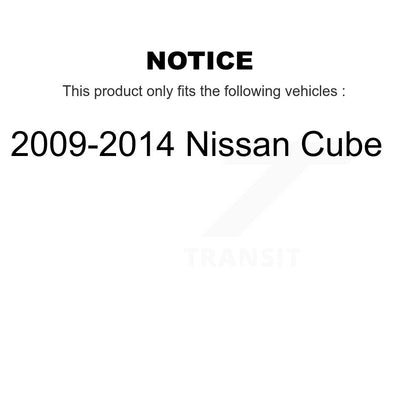 Kit d'assemblage de cylindres de roue arrière et de roulement de moyeu pour Nissan Cube 2009 – 2014
