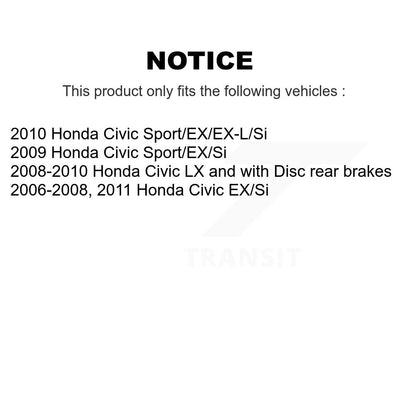 Kit d'assemblage de cylindres de roue arrière et de roulement de moyeu pour Honda Civic K7D-101889