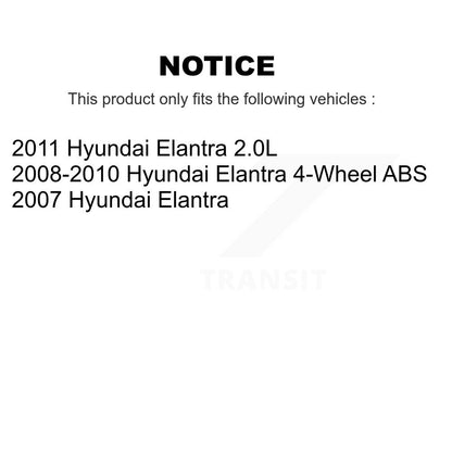 Kit d'assemblage de cylindres de roue arrière et de roulement de moyeu pour Hyundai Elantra K7D-10191