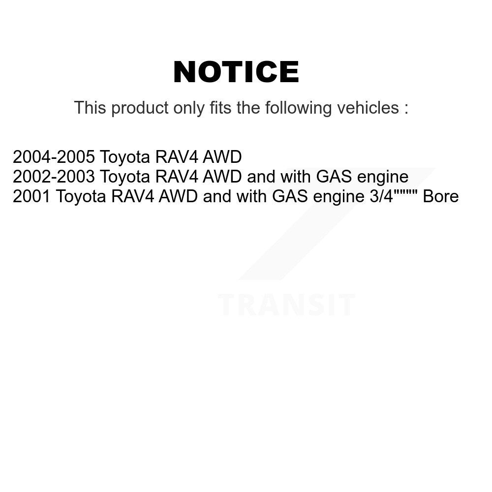 Kit d'assemblage de cylindres de roue arrière et de roulement de moyeu pour Toyota RAV4 K7D-101918