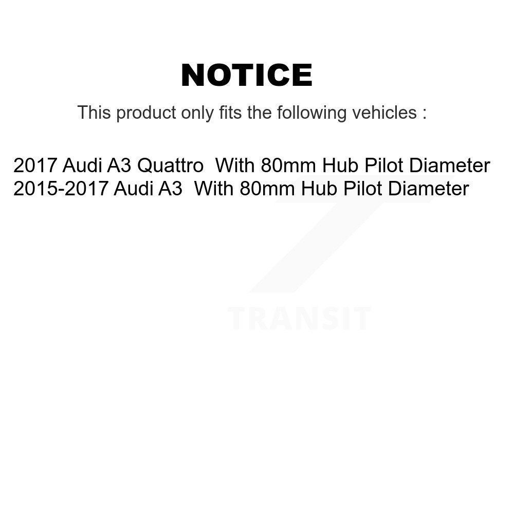 Kit de roulement de moyeu de roue avant et capteur ABS pour Audi A3 Quattro K7S-100024