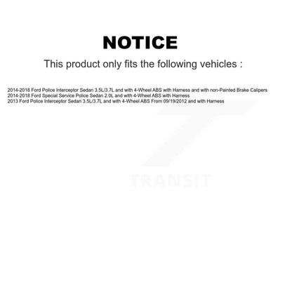 Kit de capteur ABS de roulement de moyeu de roue avant, pour Ford Police Interceptor Sedan Specia