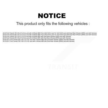Kit de roulement de moyeu de roue avant et capteur ABS pour Ford Transit-250 Transit-150