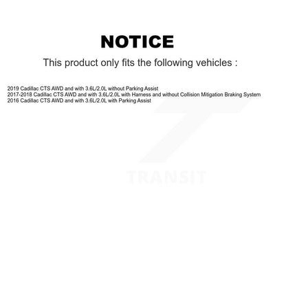 Kit de roulement de moyeu de roue avant et capteur ABS pour Cadillac CTS AWD avec 3,6 l 2,0 l