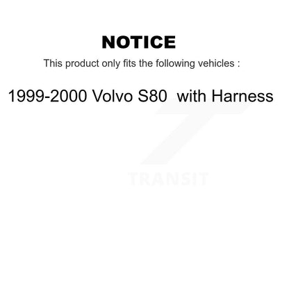 Kit de roulement de moyeu de roue avant et capteur ABS pour Volvo S80 1999-2000 avec harnais