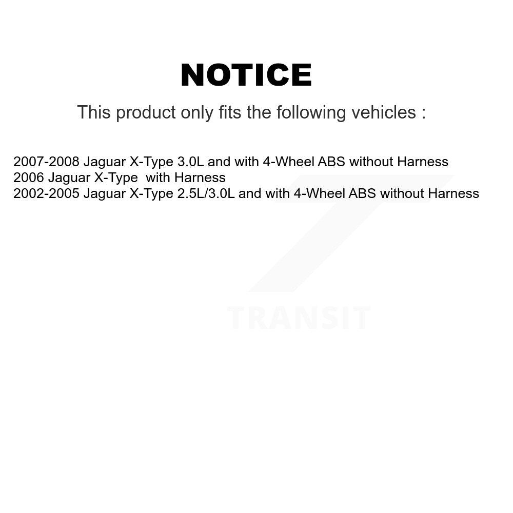 Kit de roulement de roue avant et capteur ABS pour Jaguar X-Type K7S-100306