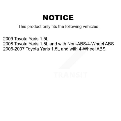 Kit de roulement de moyeu de roue arrière et capteur ABS supplémentaire pour Toyota Yaris K7S-100615