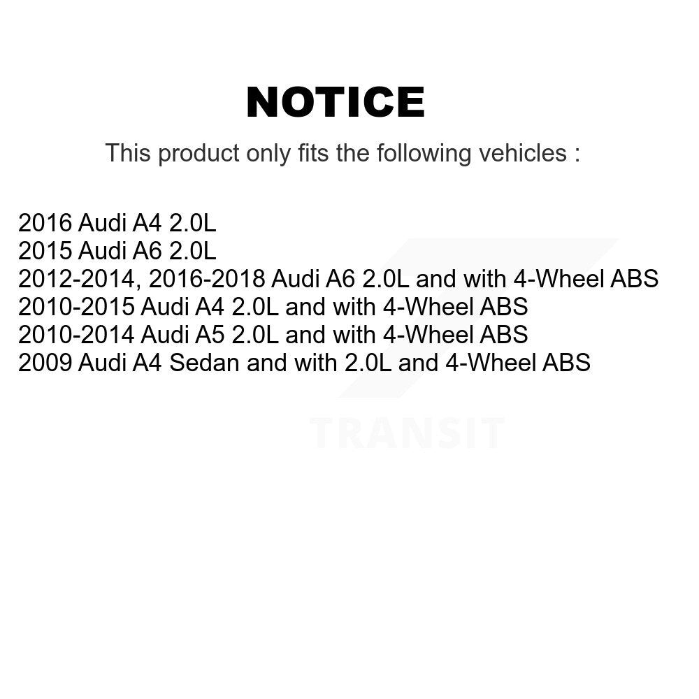 Kit de roulement de moyeu de roue arrière et capteur ABS pour Audi A4 A5 A6 K7S-100706
