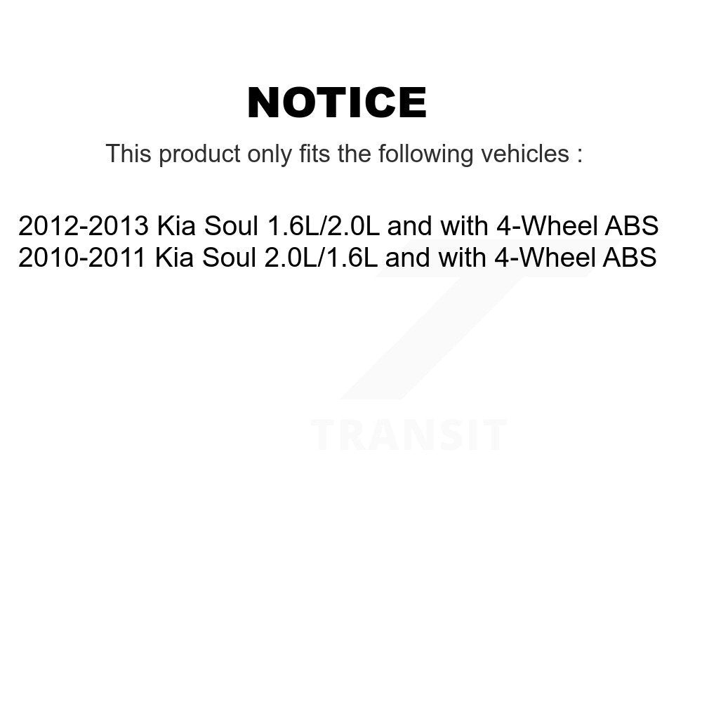 Kit de roulement de moyeu de roue arrière et capteur ABS supplémentaire pour Kia Soul K7S-100948