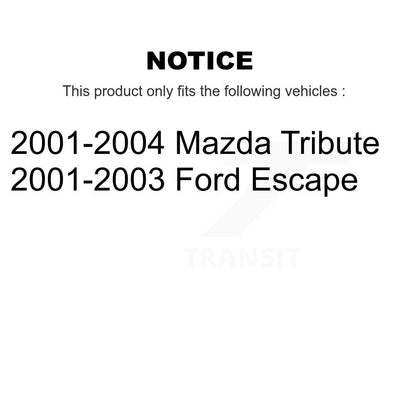 Kit de roulement de roue arrière et capteur ABS pour Ford Escape Mazda Tribute K7S-100984