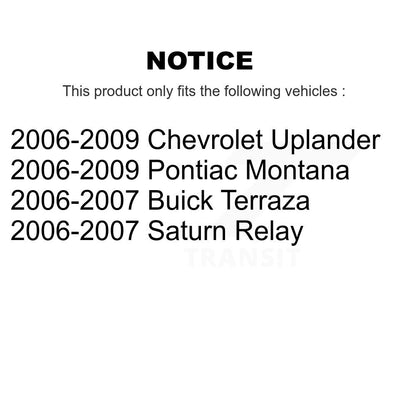 Kit de capteurs supplémentaires pour roulement de moyeu de roue avant, pour Pontiac Montana Chevrolet Uplander