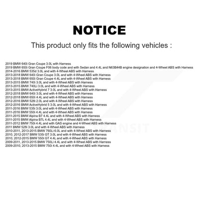 Kit de capteur de roulement de moyeu de roue avant, pour BMW 528i 650i 535i 750Li 750i 550i 640i