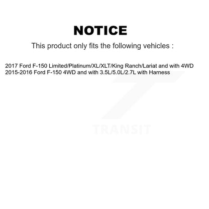 Kit de roulement de moyeu de roue avant et capteur ABS supplémentaire pour Ford F-150 K7S-101857