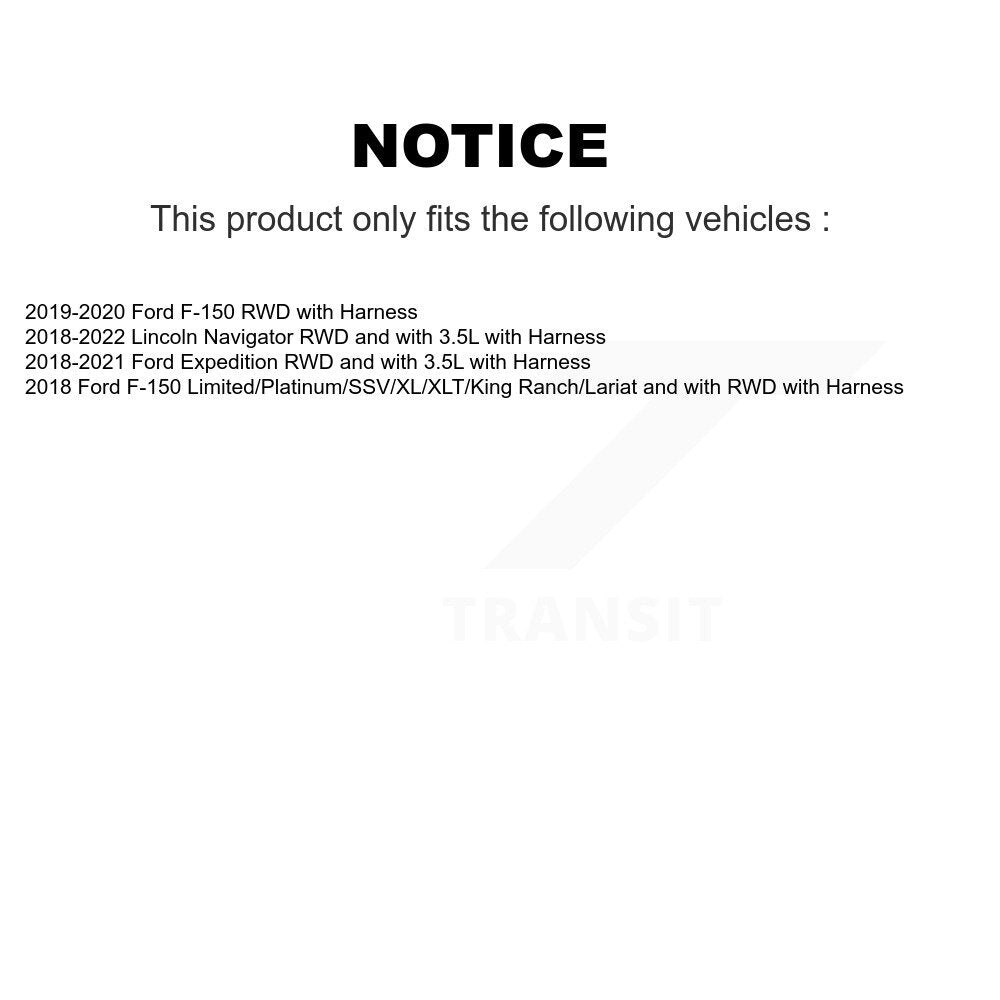 Kit de roulement de moyeu de roue avant et capteur ABS supplémentaire pour Ford F-150 Expedition Lincol
