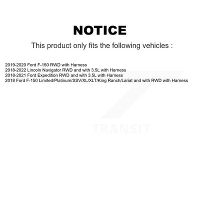 Kit de roulement de moyeu de roue avant et capteur ABS supplémentaire pour Ford F-150 Expedition Lincol