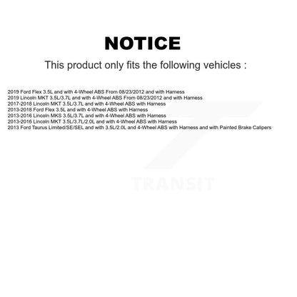 Kit de roulement de moyeu de roue avant et capteur ABS, pour Ford Flex Taurus Lincoln MKT MKS
