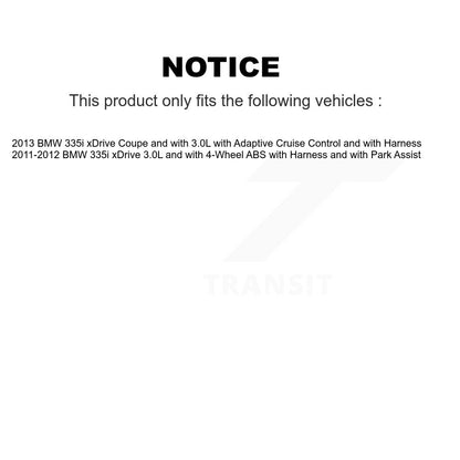 Kit de roulement de roue avant et capteur ABS pour BMW 335i xDrive K7S-102030