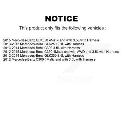 Kit de roulement de roue avant et capteur ABS, pour Mercedes-Benz C300 GLK250 GLK350 C35