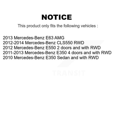 Kit de roulement de roue avant et capteur ABS pour Mercedes-Benz E350 CLS550 E550 E63 AMG