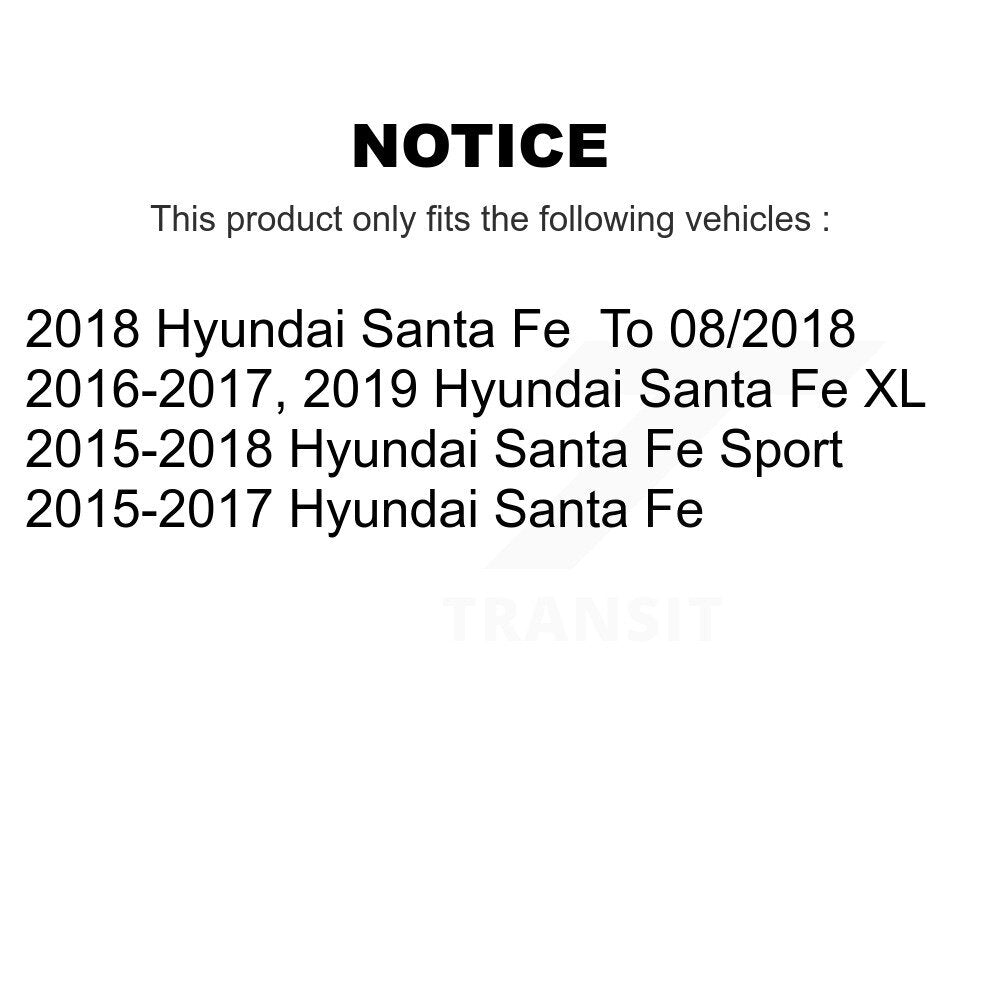 Kit de roulement de moyeu de roue avant et capteur ABS pour Hyundai Santa Fe Sport XL