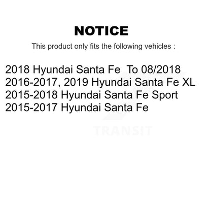 Kit de roulement de moyeu de roue avant et capteur ABS pour Hyundai Santa Fe Sport XL