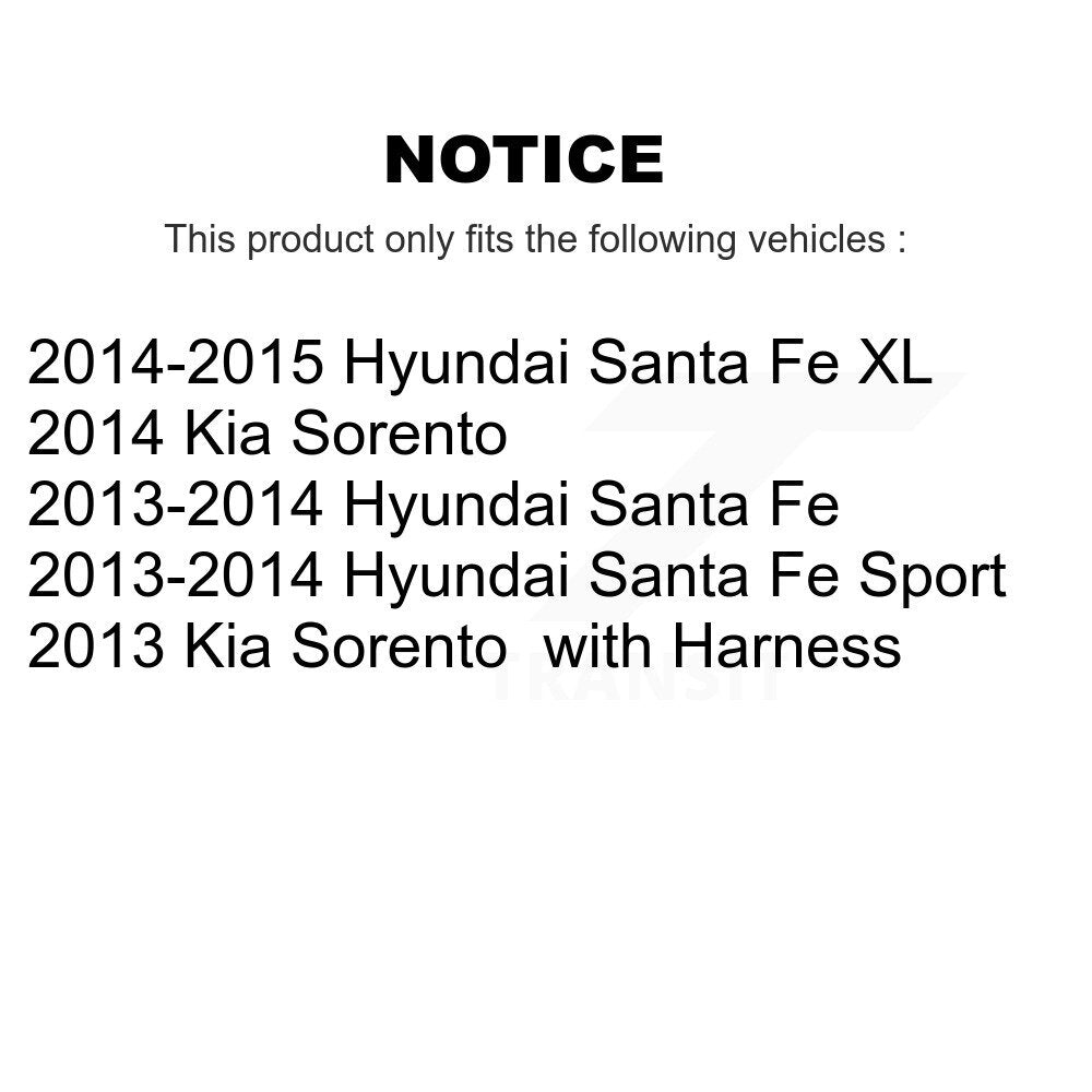 Kit de capteur ABS de roulement de moyeu de roue avant, pour Hyundai Santa Fe Sport Kia Sorento X