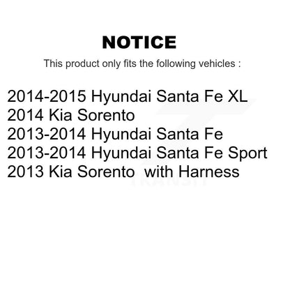 Kit de capteur ABS de roulement de moyeu de roue avant, pour Hyundai Santa Fe Sport Kia Sorento X