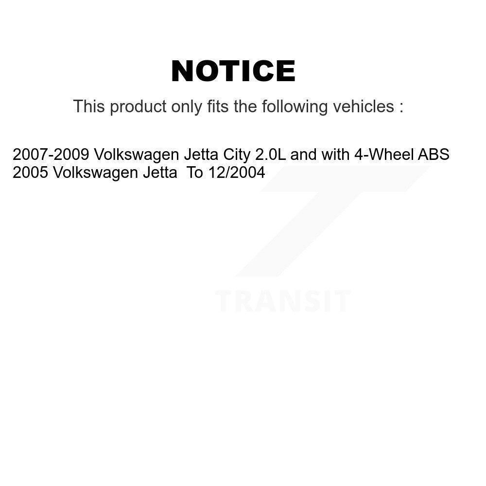 Kit de roulement de moyeu de roue avant et capteur ABS pour Volkswagen Jetta City K7S-102355