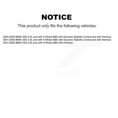 Kit de roulement de roue avant et capteur ABS pour BMW 325i 330i K7S-102483