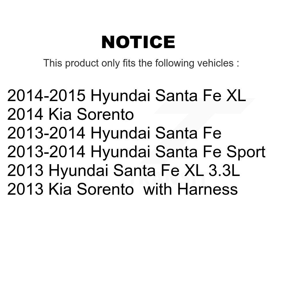 Kit de capteur ABS de roulement de moyeu de roue avant, pour Hyundai Santa Fe Sport Kia Sorento X
