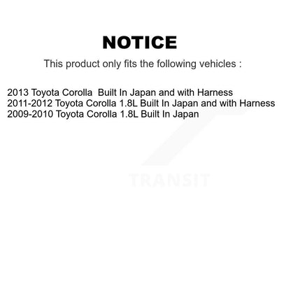 Kit de roulement de roue avant et capteur ABS pour Toyota Corolla K7S-102690