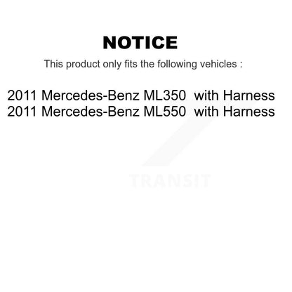 Kit de roulement et de capteurs de roue avant et arrière, pour Mercedes-Benz ML350 ML550 avec harnais