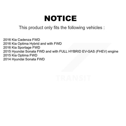 Kit de capteur de roulement de moyeu de roue arrière, pour Hyundai Sonata Kia Optima Sportage Cadenz