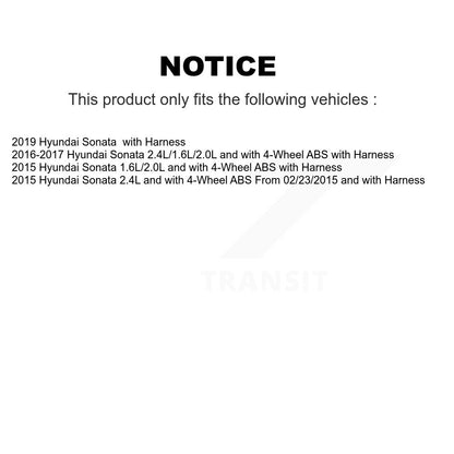 Kit de roulement de moyeu de roue avant et capteur ABS pour Hyundai Sonata K7S-103121