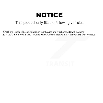 Kit de roulement de roue avant et arrière et capteur ABS pour Ford Fiesta avec harnais