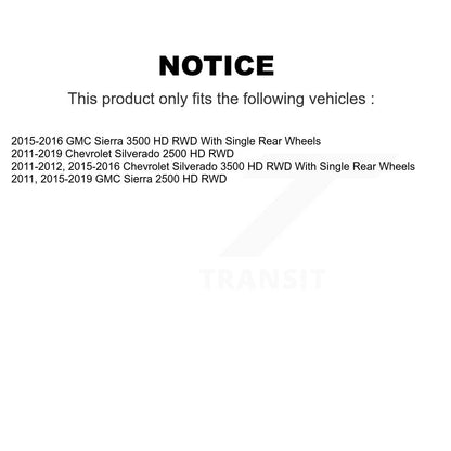 Kit de roulement et capteur de moyeu de roue avant, pour Chevrolet GMC Silverado 2500 HD Sierra